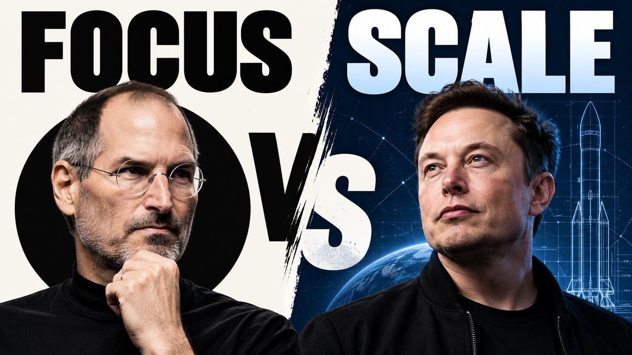 Focus vs Scale — thumbnail design
