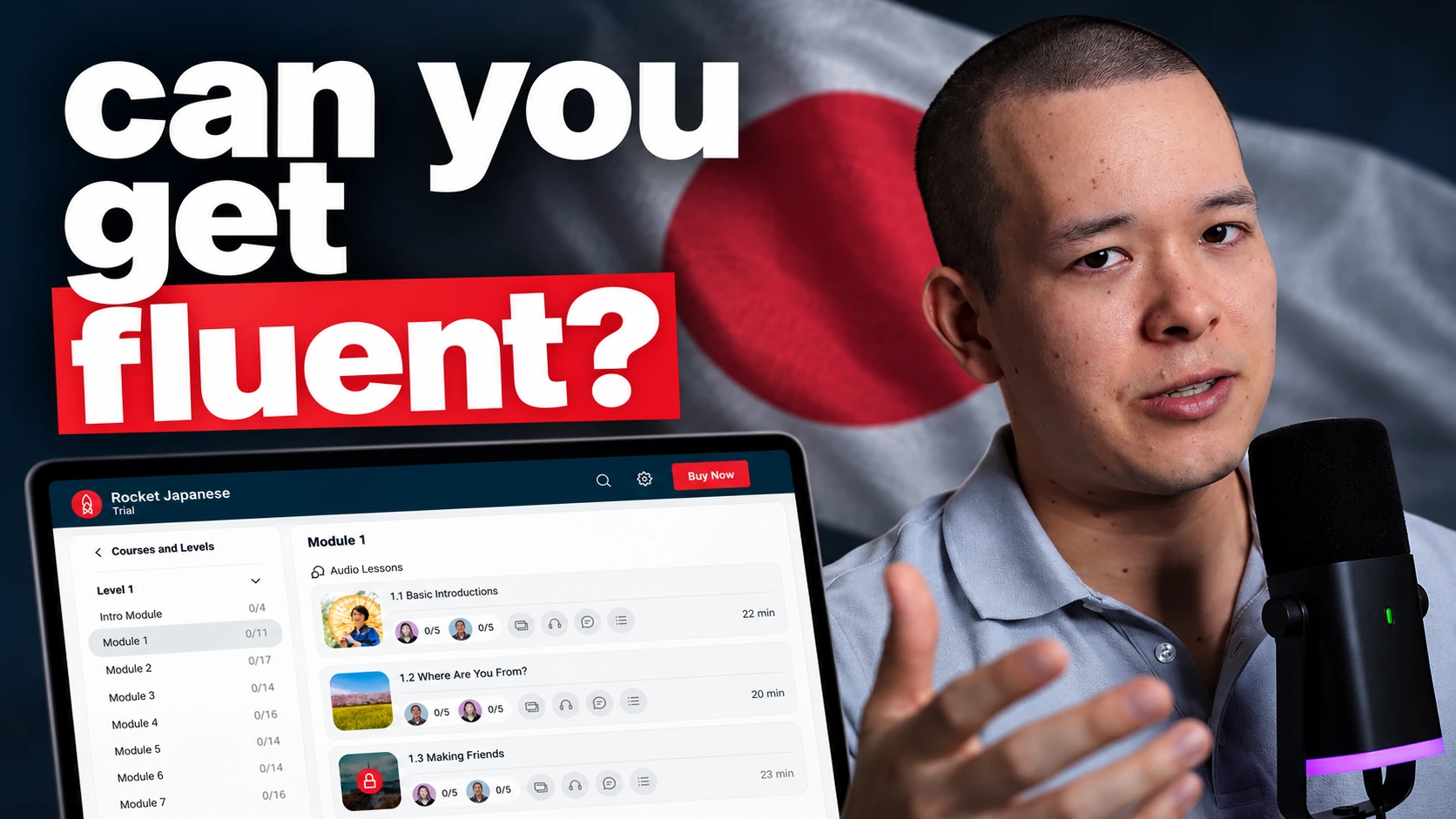 Can You Get Fluent? — thumbnail design
